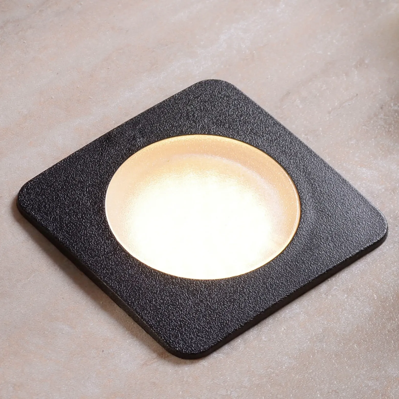 Lámpara empotrada suelo LED Ceci 120-SQ negro CCT