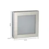Lámpara exterior LED con sensor Aqua Legendo Mini, acero inoxidable