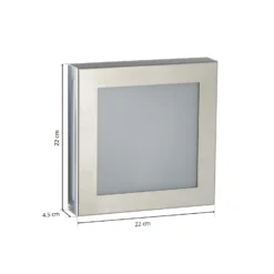 Lámpara exterior LED con sensor Aqua Legendo Mini, acero inoxidable
