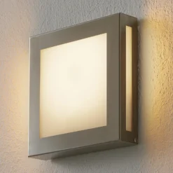 Lámpara exterior LED con sensor Aqua Legendo Mini, acero inoxidable