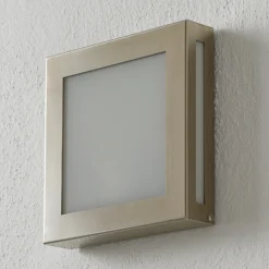 Lámpara exterior LED con sensor Aqua Legendo Mini, acero inoxidable
