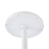Lámpara exterior LED Lucande Akito, blanca, altura 260 cm, IP54