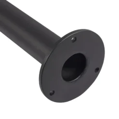 Lámpara exterior LED Lucande Filor, negra, de aluminio, 250 cm