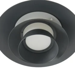 Lámpara exterior LED Lucande Montaro, antracita, 220 cm, IP54