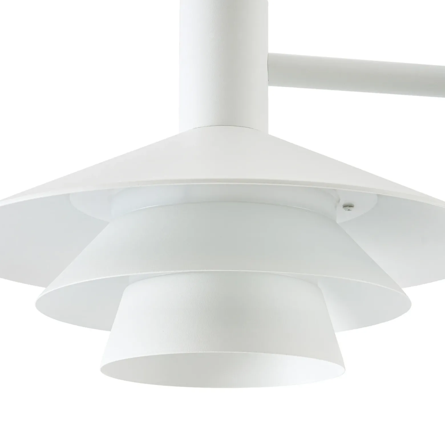 Lámpara exterior LED Lucande Montaro, blanca, 220 cm, IP54
