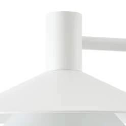 Lámpara exterior LED Lucande Montaro, blanca, 220 cm, IP54