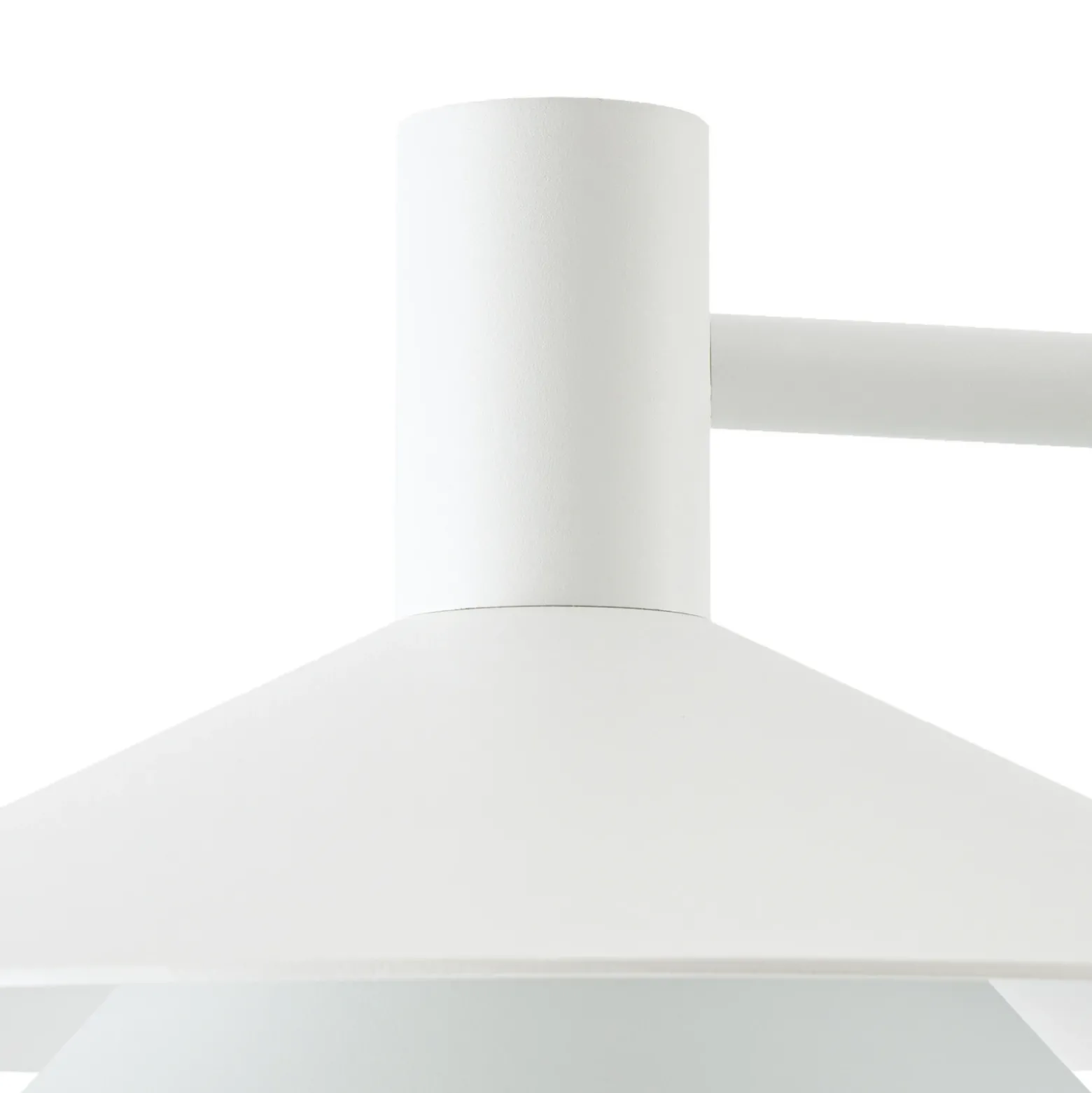 Lámpara exterior LED Lucande Montaro, blanca, 220 cm, IP54