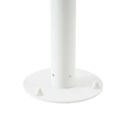 Lámpara exterior LED Lucande Montaro, blanca, 220 cm, IP54