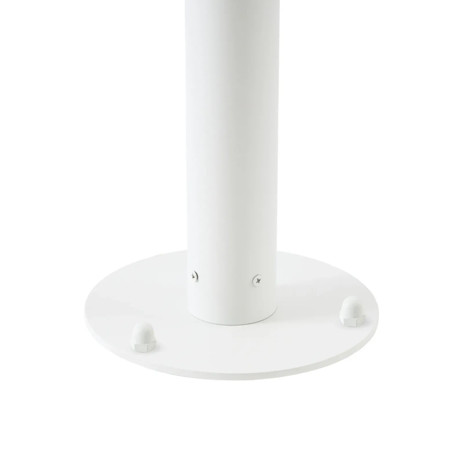 Lámpara exterior LED Lucande Montaro, blanca, 220 cm, IP54