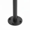 Lámpara exterior LED Lucande Nirella, 200 cm, negra, CCT, IP65