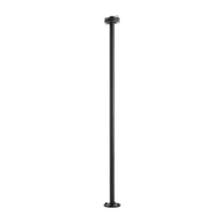 Lámpara exterior LED Lucande Nirella, 200 cm, negra, CCT, IP65