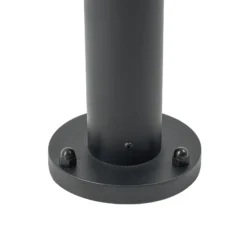 Lámpara exterior LED Lucande Toras, negra, con 3 luces, atenuable en CCT