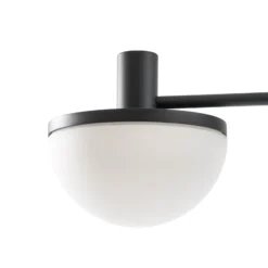 Lámpara exterior LED Lucande Toras, negra, con 3 luces, atenuable en CCT