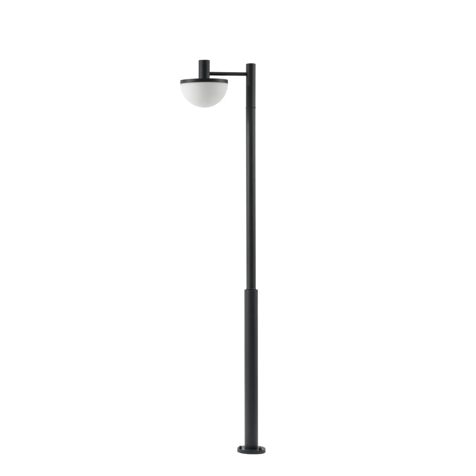 Lámpara exterior LED Lucande Toras, negra, de 1 luz, CCT atenuable