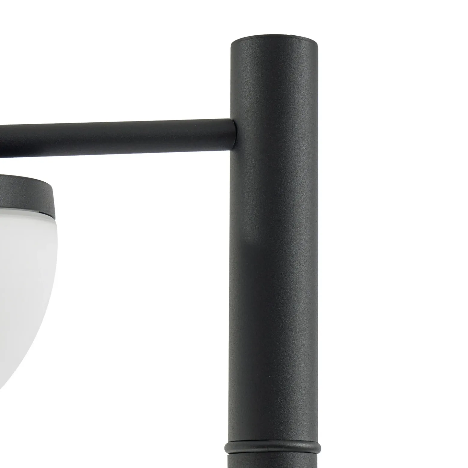 Lámpara exterior LED Lucande Toras, negra, de 1 luz, CCT atenuable