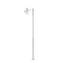 Lámpara exterior LED Lucande Toras, gris claro, 1 luz, CCT atenuable