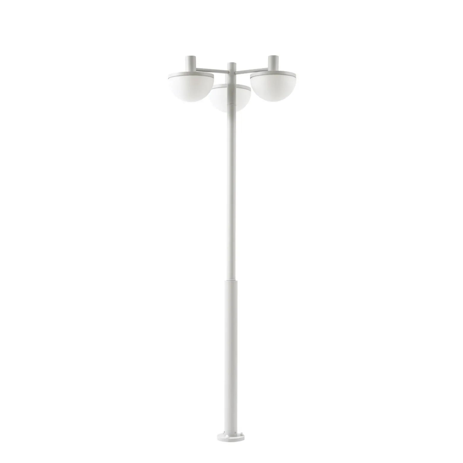 Lámpara exterior LED Lucande Toras, gris claro, 3 luces, CCT atenuable