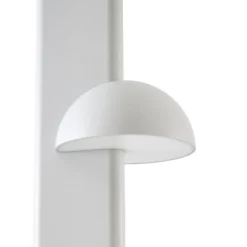 Lámpara exterior LED Lucande Velira, gris claro, 220 cm, 3 luces