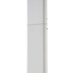 Lámpara exterior LED Lucande Velira, gris claro, 220 cm, 3 luces