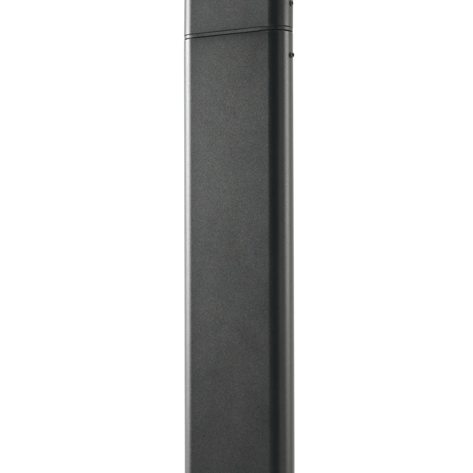 Lámpara exterior LED Lucande Velira, negra, 220 cm, con 3 luces.