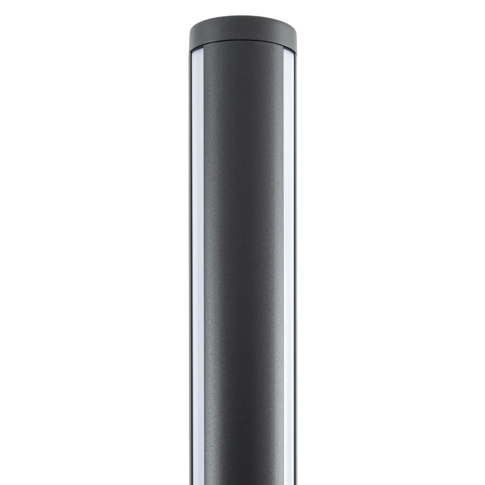 Lámpara exterior LED Lynel de Lucande, antracita, altura 200 cm, IP54