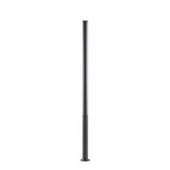 Lámpara exterior LED Lynel de Lucande, antracita, altura 200 cm, IP54