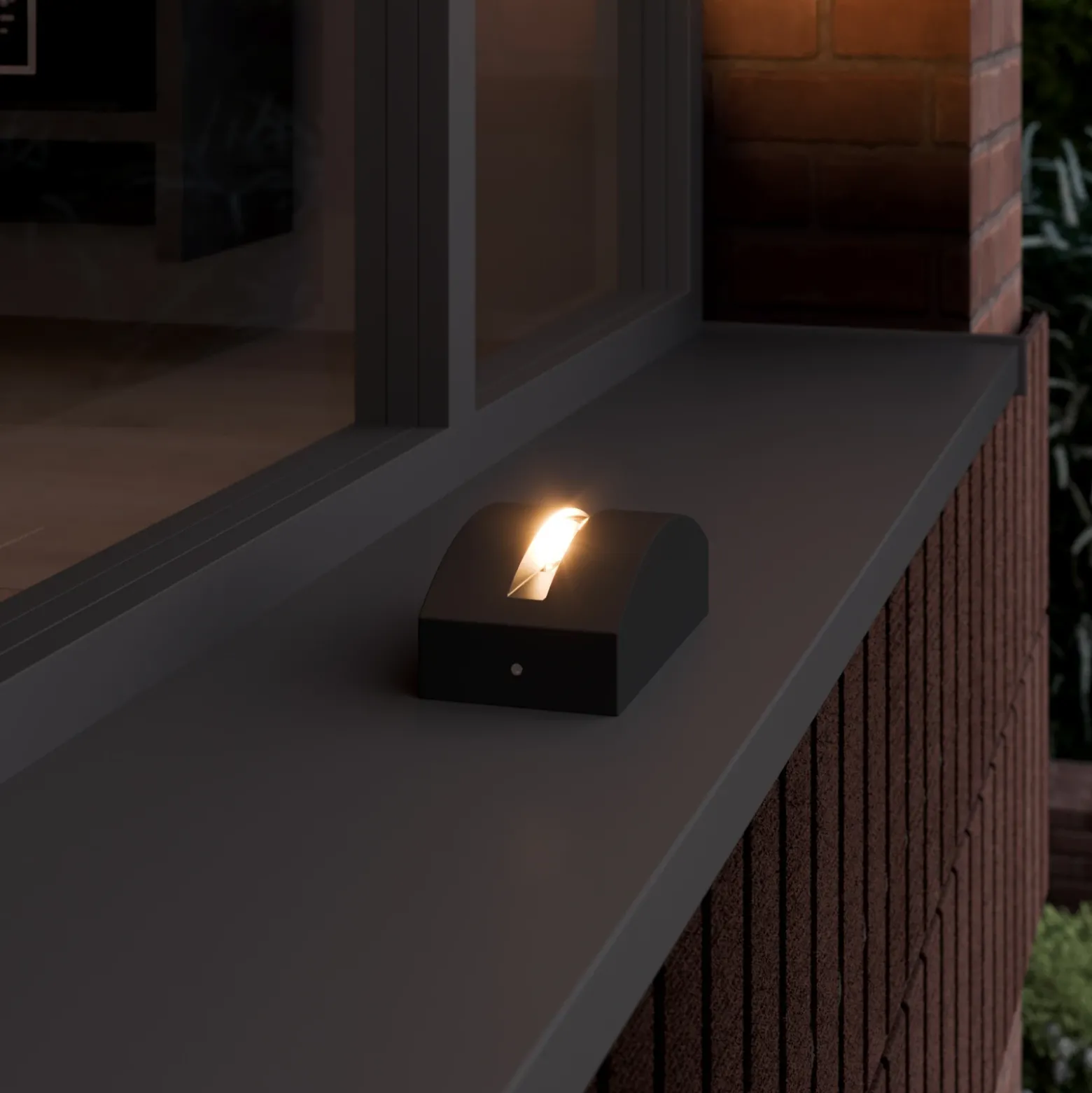 Lámpara exterior LED Marka, aluminio gris oscuro