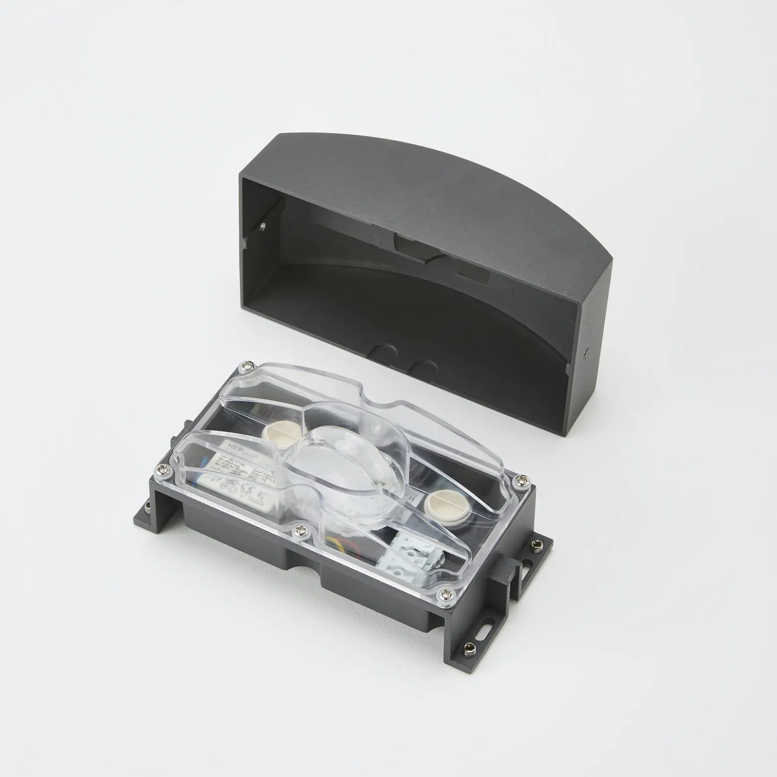 Lámpara exterior LED Marka, aluminio gris oscuro