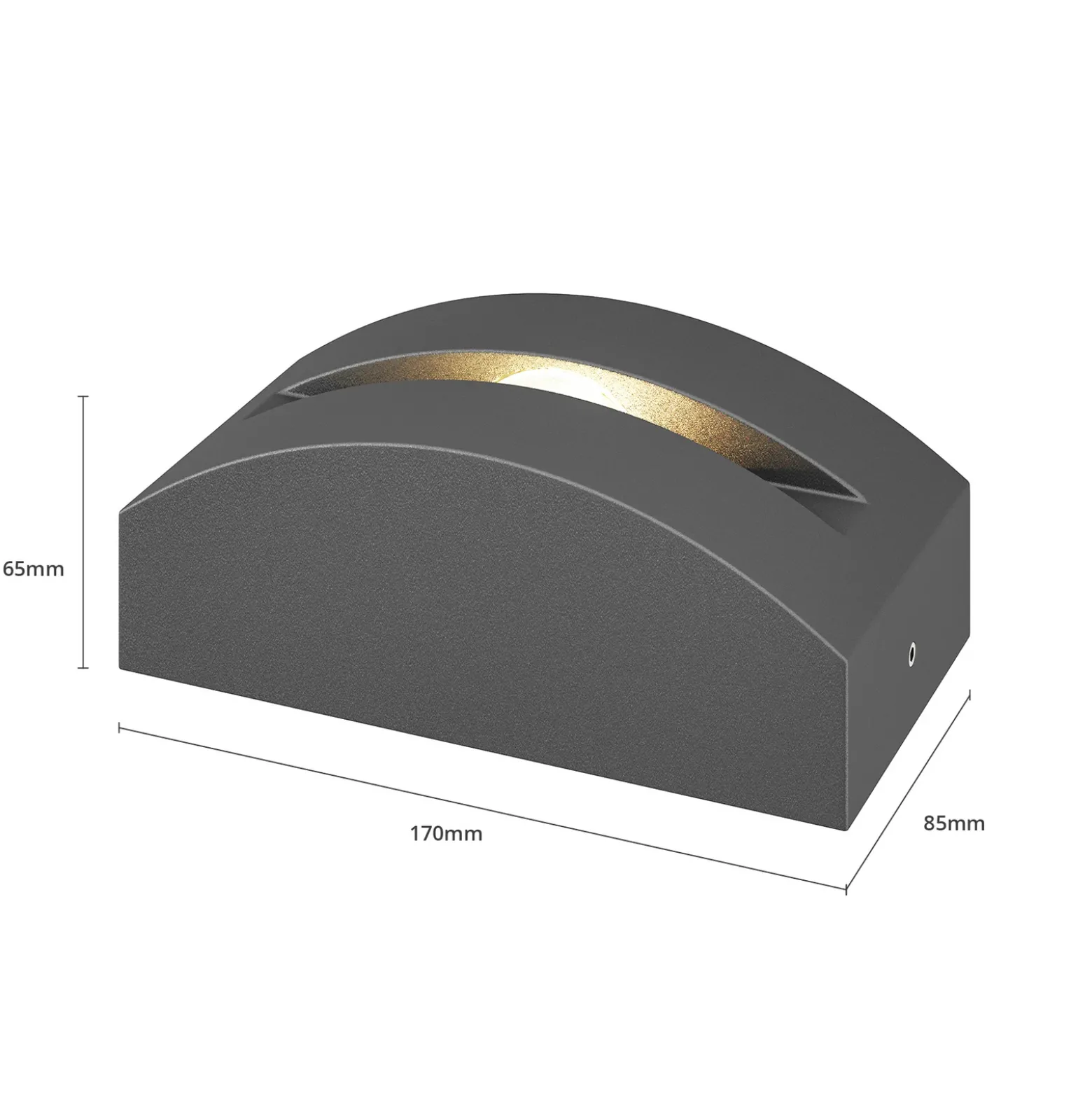 Lámpara exterior LED Marka, aluminio gris oscuro