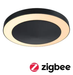 Lámpara exterior LED Paulmann Circula ZigBee, color antracita