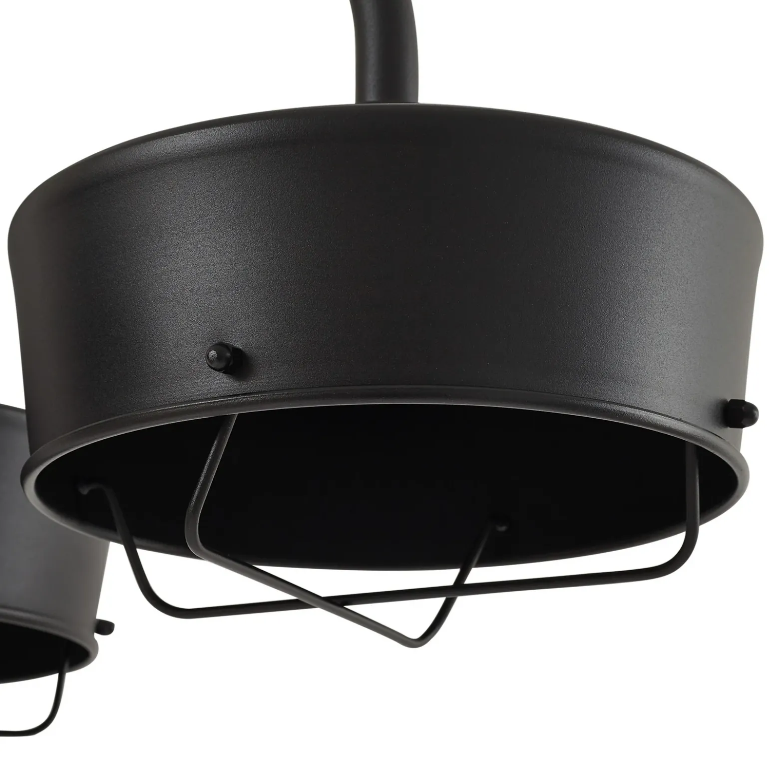 Lámpara exterior LED PRIOS Thorus, 204 cm, negro, 3 luces, IP44