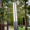 Lámpara exterior LED Sidny de Lucande, 220 cm, antracita, IP54