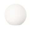 Lámpara exterior LED solar Dabus, Ø 25 cm, esfera, blanco, acrílico