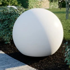 Lámpara globo Cumulus L, Ø 60 cm, blanca, plástico, IP44, E27
