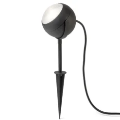 Lámpara LED con estaca Lecce, negro