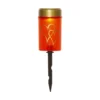 Lámpara LED con pica Hearty, rojo/oro, 12 cm plástico