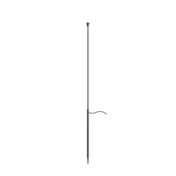 Lámpara LED con pica Karman MINUIT, altura 60 cm, negro, IP65