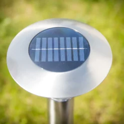 Lámpara LED con pica Lindby Jolin, 66 cm, acero inoxidable