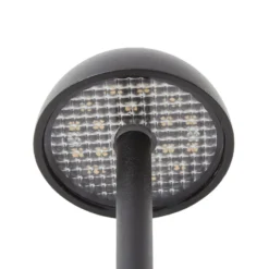 Lámpara LED con pica Lindby Soremi, negra, juego de 3 unidades, IP44