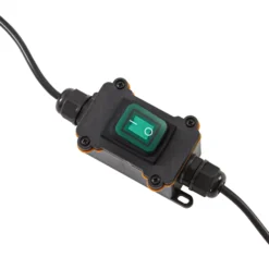 Lámpara LED con pica Lindby Soremi, negra, juego de 3 unidades, IP44