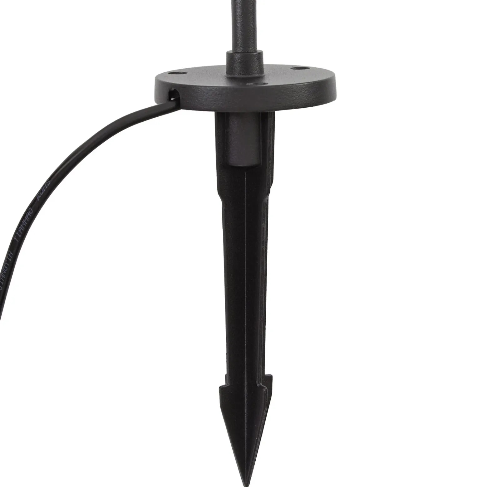 Lámpara LED con pica Lindby Soremi, negra, juego de 3 unidades, IP44