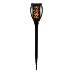 Lámpara LED con pica 33077 Linterna, negra, plástico