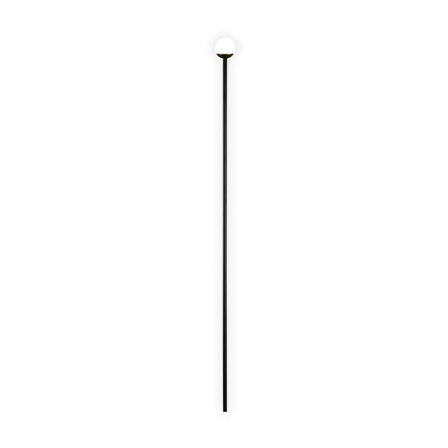 Lámpara LED con pica para suelo SCOOP, negra, 3 luces, IP44, enchufe