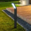 Lámpara LED con pica solar 3796015, negra, plástico, CCT