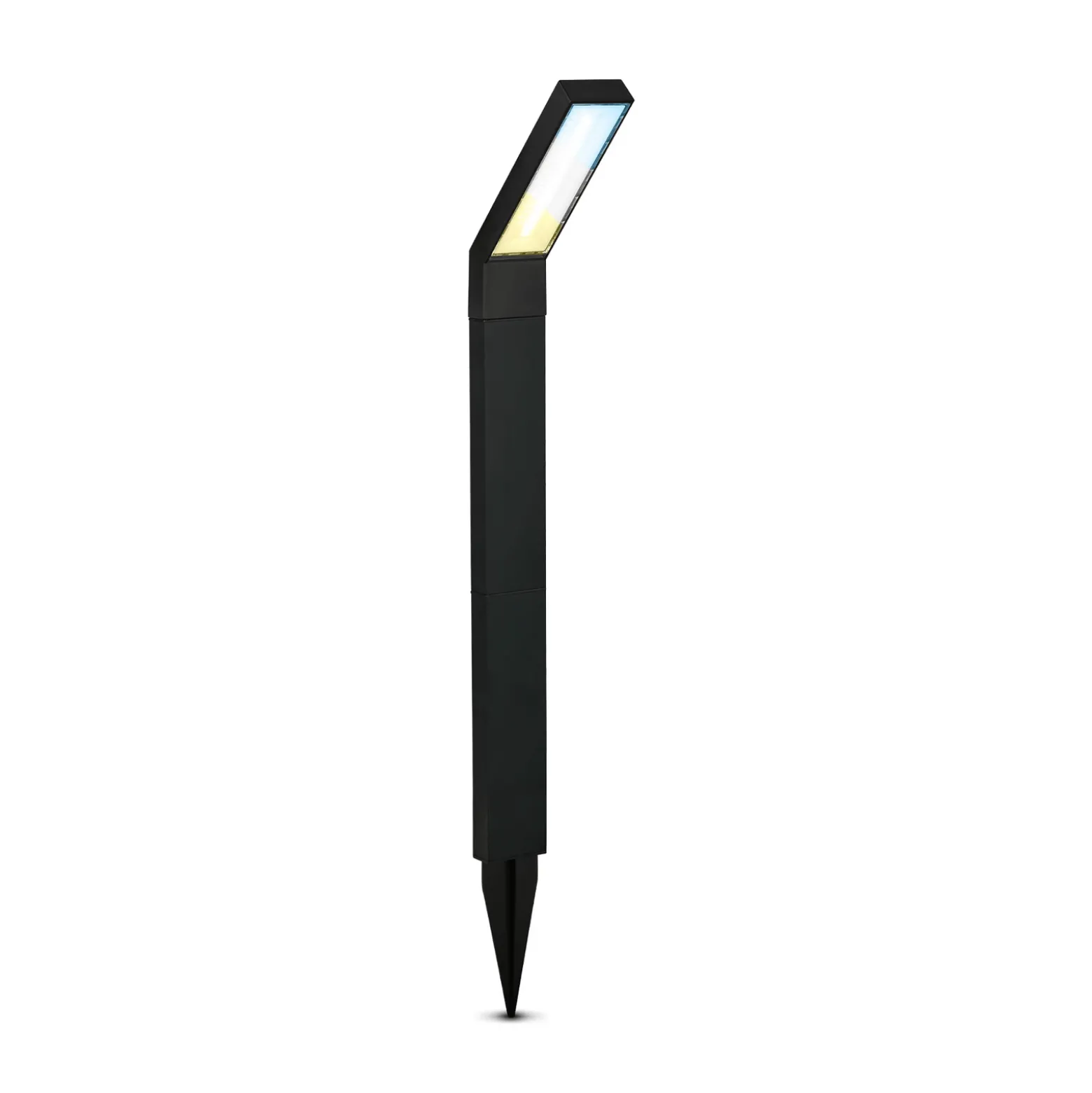 Lámpara LED con pica solar 3796015, negra, plástico, CCT