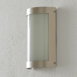 Lámpara LED con sensor Aqua Marco, acero inoxidable