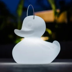 Lámpara LED de diseño DUCK-DUCK XL para exteriores en color blanco