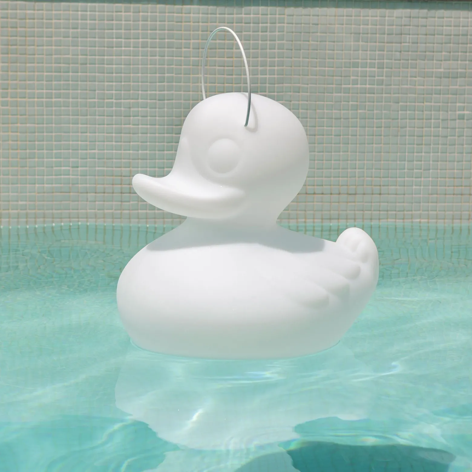 Lámpara LED de diseño DUCK-DUCK XL para exteriores en color blanco