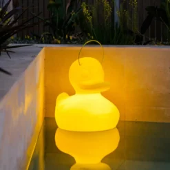 Lámpara LED de diseño DUCK-DUCK XL para exteriores en color amarillo
