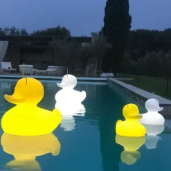 Lámpara LED de diseño DUCK-DUCK XL para exteriores en color amarillo